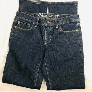 Madewell Dark Wash Straight Blue Jeans